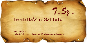 Trombitás Szilvia névjegykártya